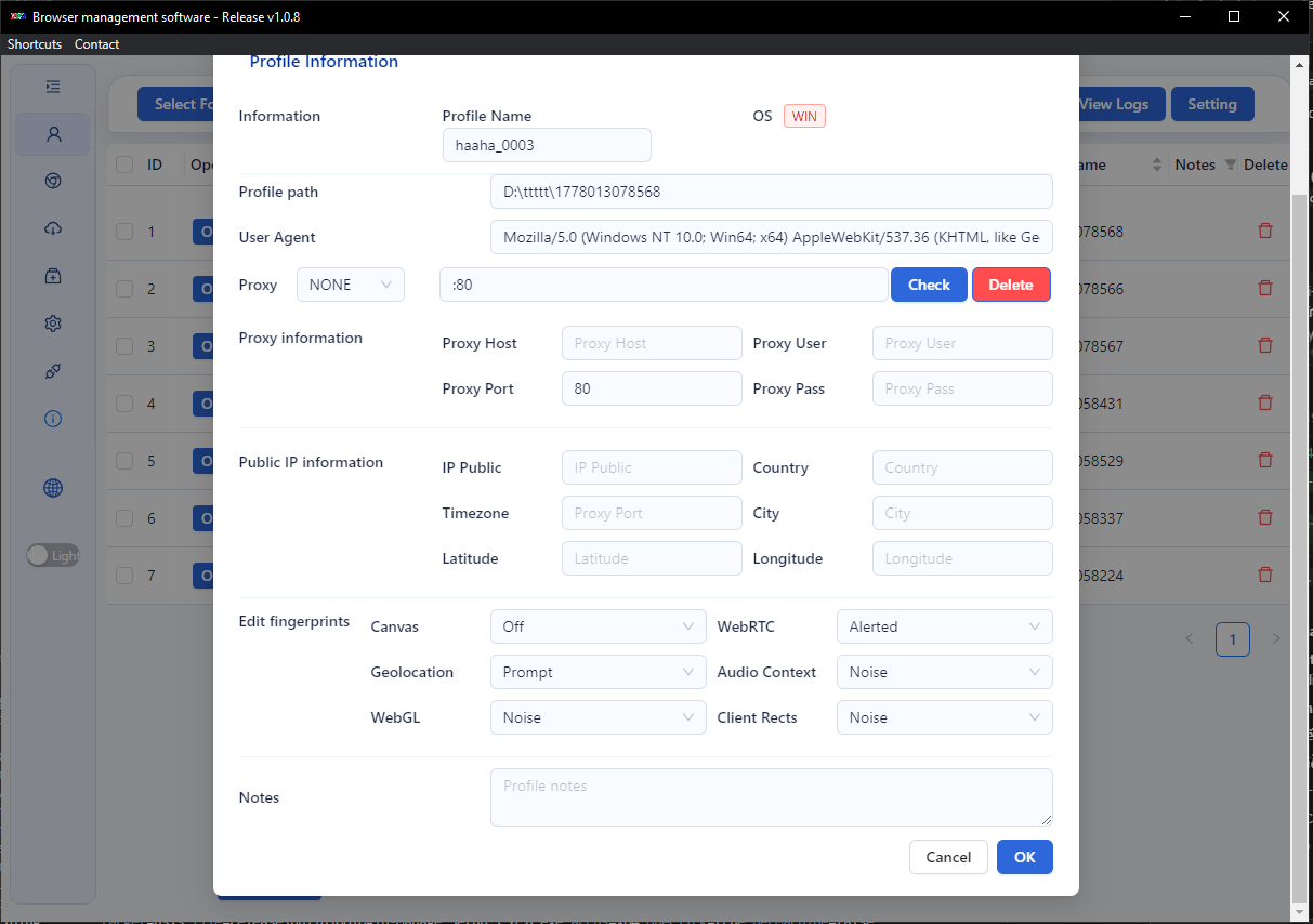 Gologin Manager
