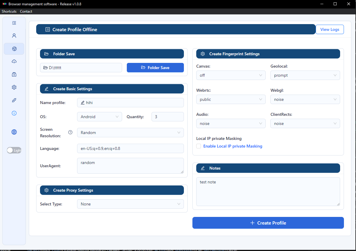 Gologin Manager