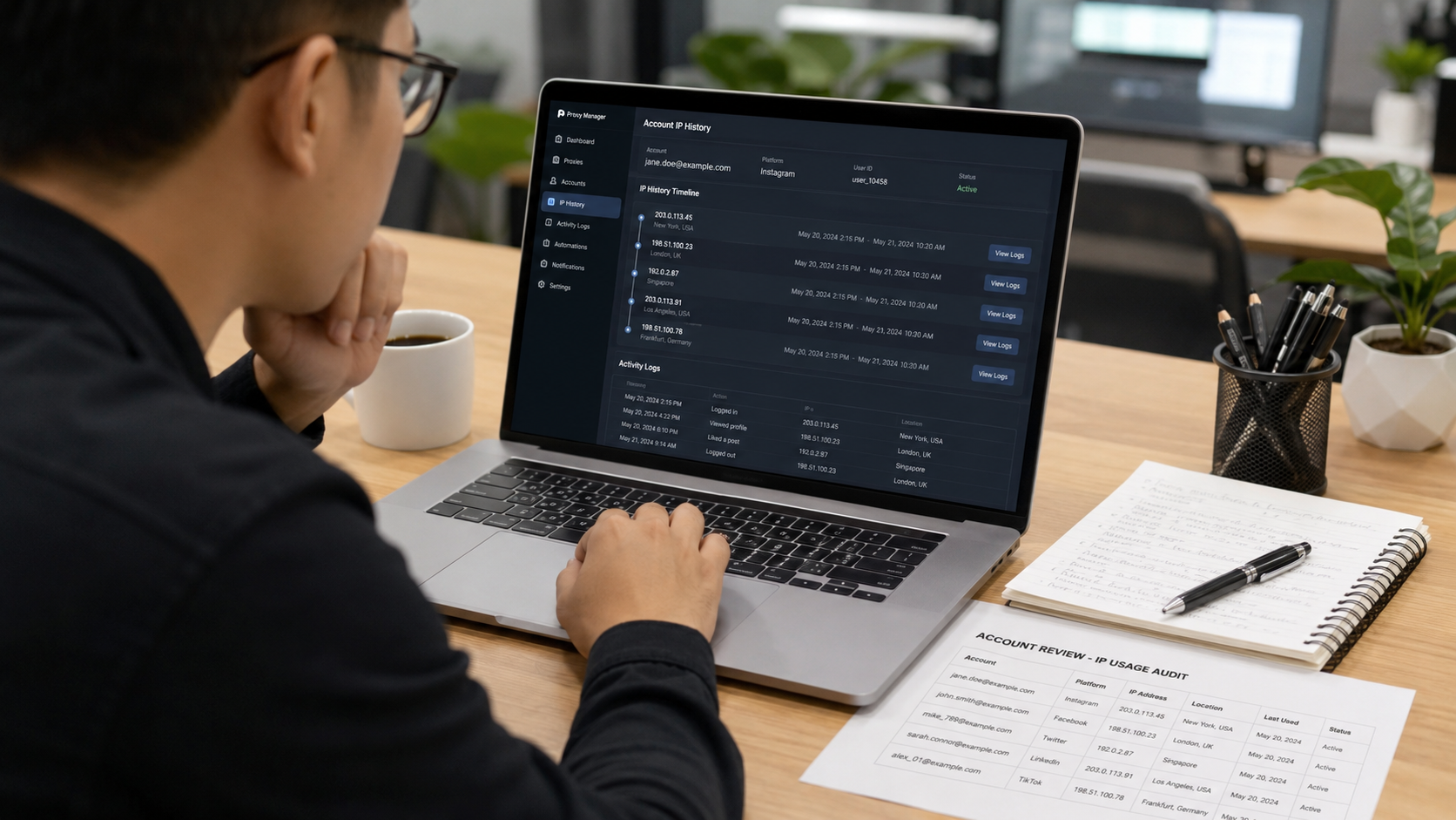 Cách Lưu Lịch Sử IP Đã Dùng Cho Từng Tài Khoản: Giải Pháp Quản Lý Proxy Hiệu Quả
