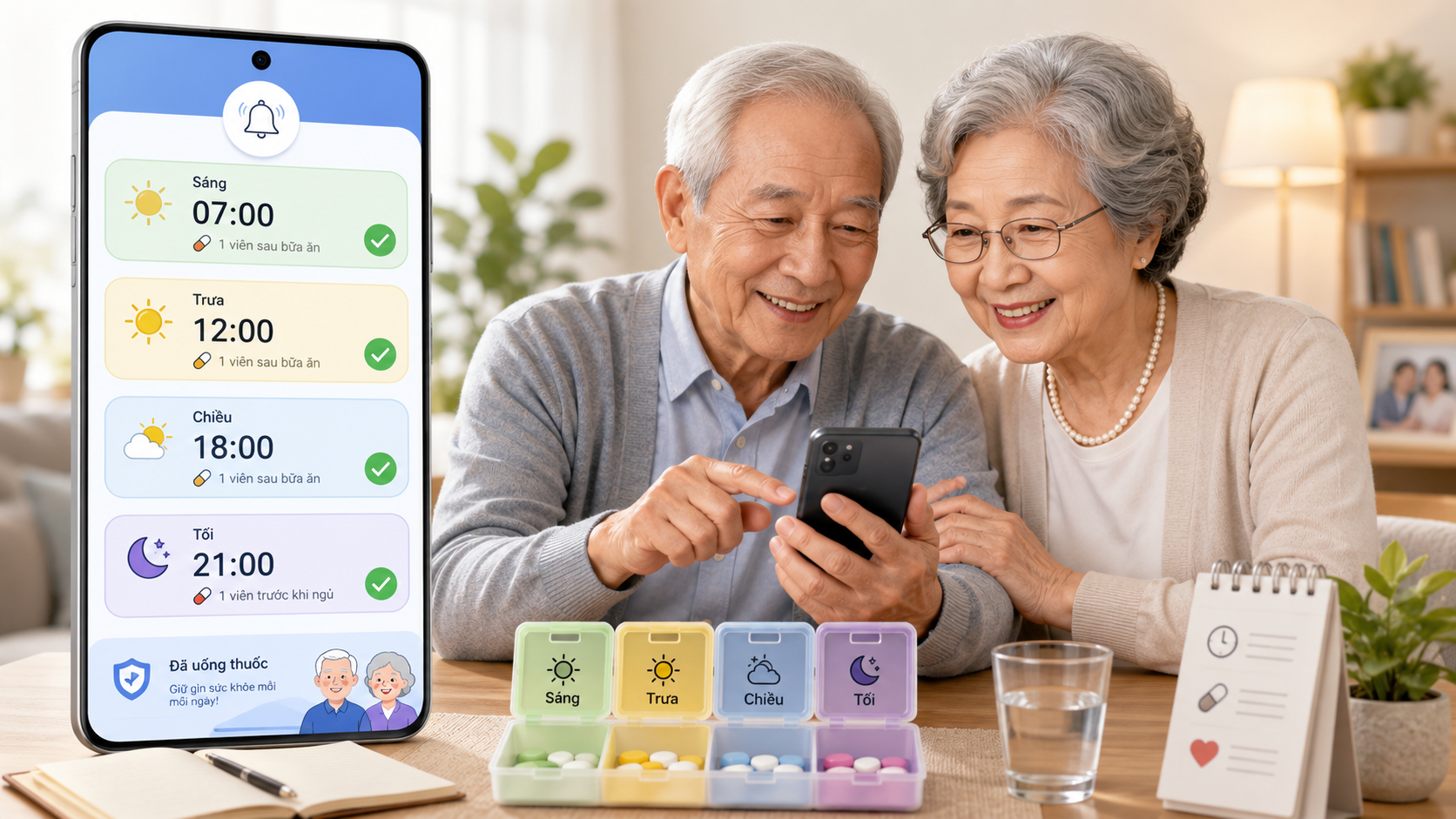 Hướng dẫn cách tạo app nhắc uống thuốc cho người lớn tuổi chuyên nghiệp