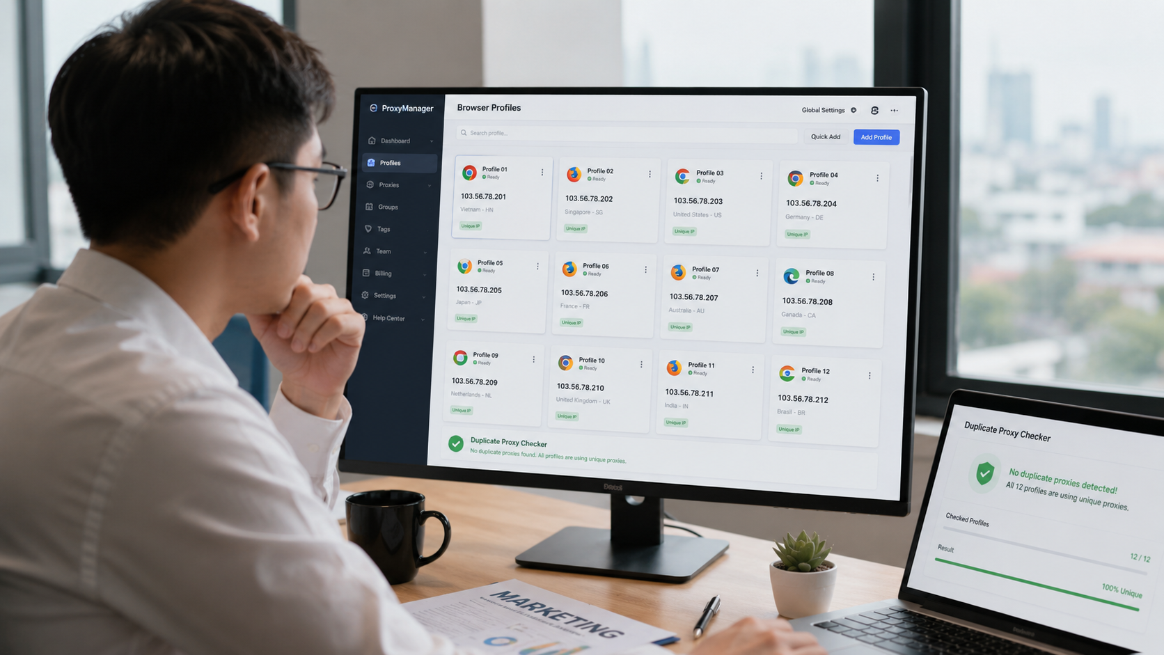Hướng dẫn chi tiết cách đặt quy tắc sử dụng proxy theo từng profile hiệu quả