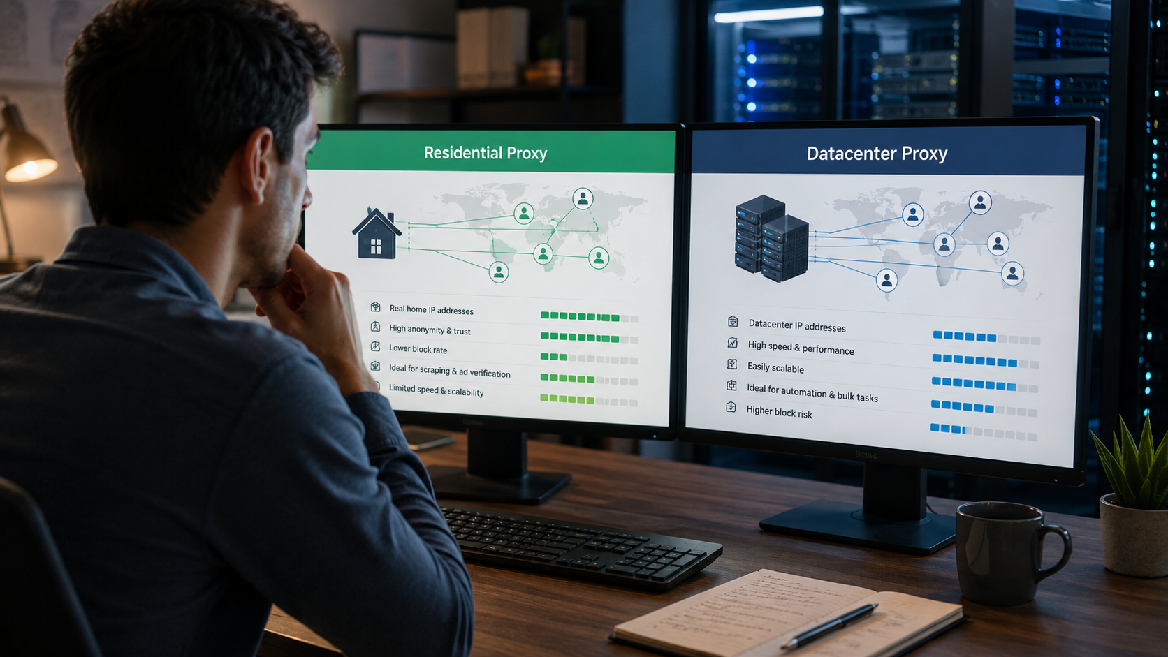 Proxy Dân Cư hay Proxy Datacenter: Đâu là lựa chọn tối ưu cho bạn?