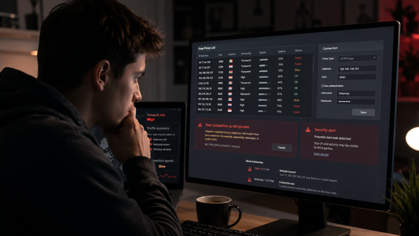 Proxy Miễn Phí Có An Toàn Không? Những Rủi Ro Bạn Cần Biết