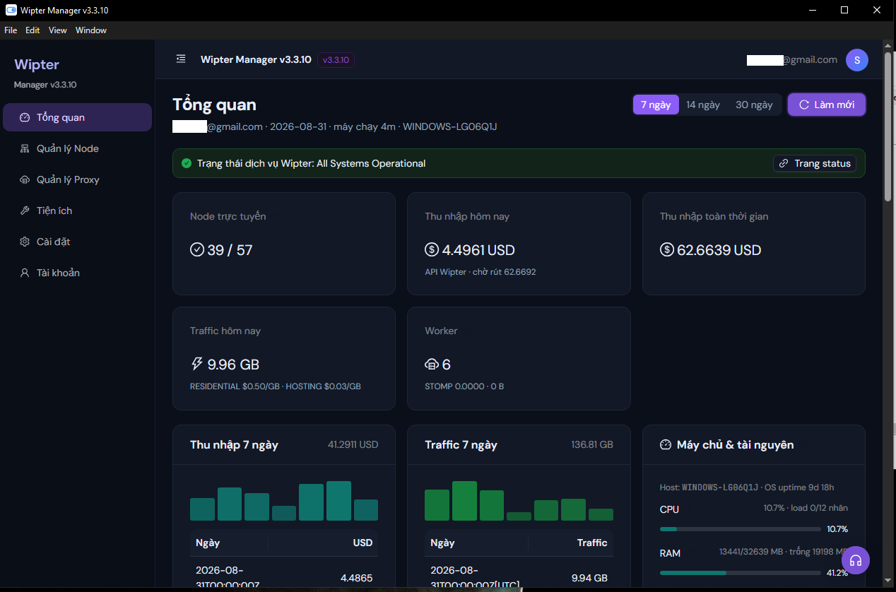Wipter Manager Desktop